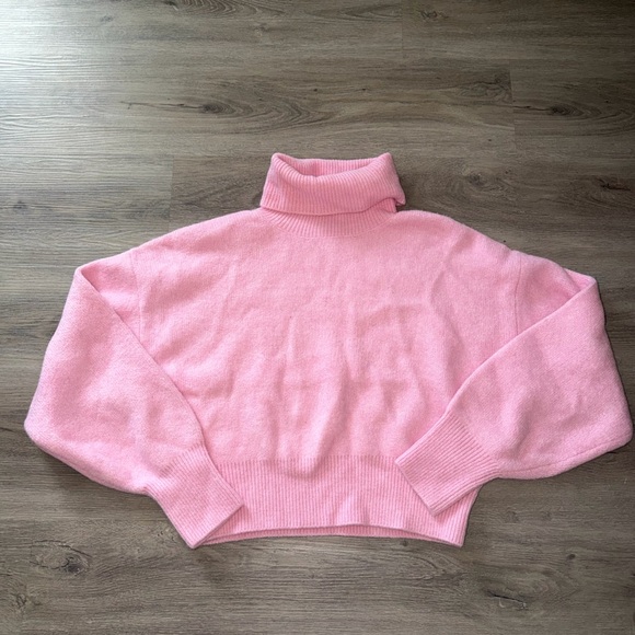 Dynamite Sweaters - Dynamite Bubblegum Pink Turtleneck Sweater